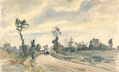 Louveciennes, Route de Saint-Germain by Camille Jacob Pissarro